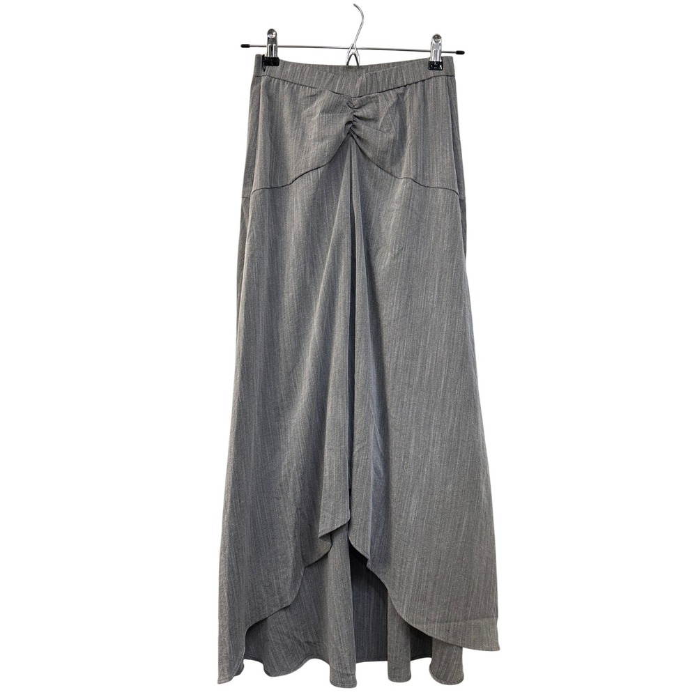 Halara High Waisted Hi-Lo Casual Linen Feel Maxi Skirt XS Light Academia Capsule